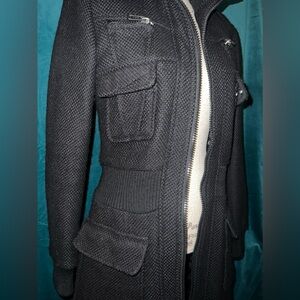 Women’s Black DIESEL Jacket Pea Coat Sz. S